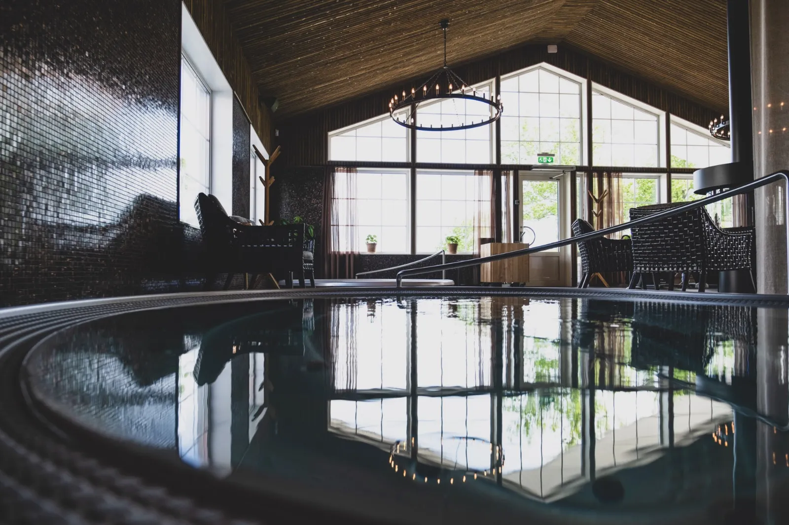 Inomhuspool på Dömle herrgård