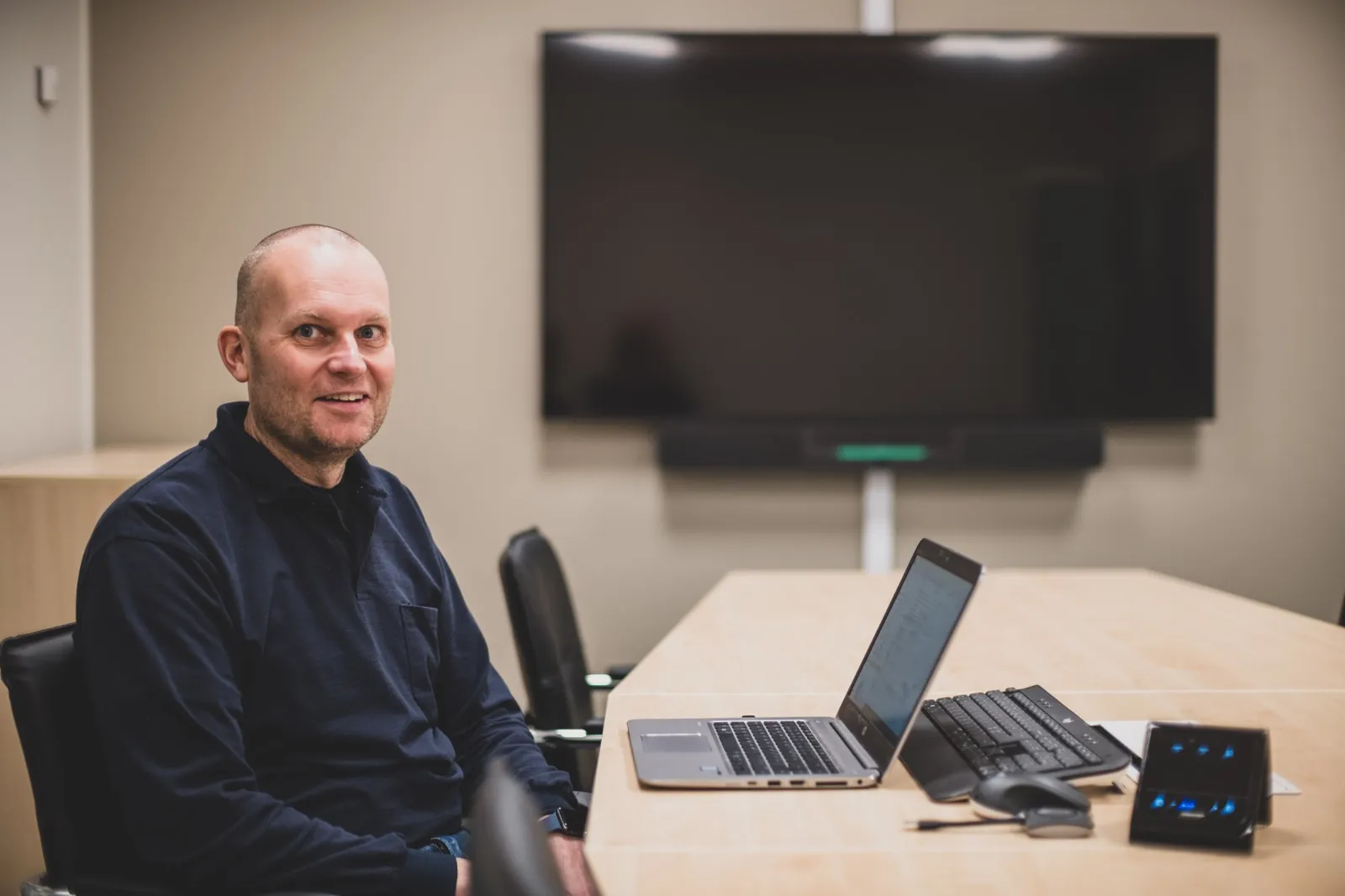 Christer Olsson på Inission – mötesrum med ny ljud- och bildteknik